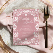 ピンクパペルピカドメキシコガールベビーシャワー