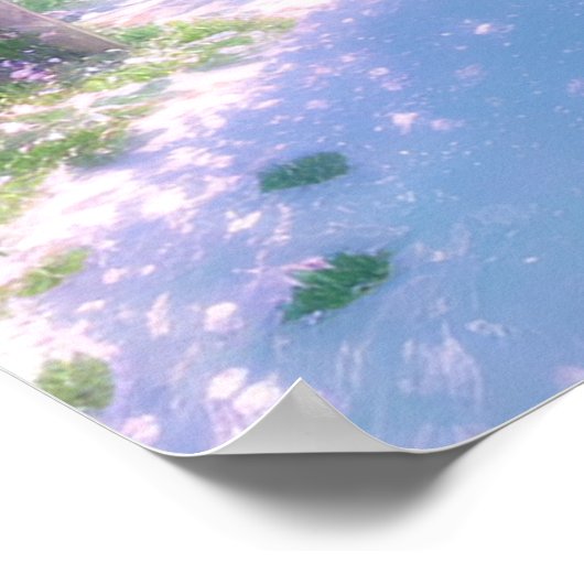 ピンクパラダイスさくらんぼブロッサムガーデン ポスター (角)