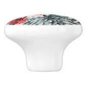 ピンクパラダイストロピカルアイランドフローラ植物学 セラミックノブ (側面)