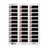 ピンクパリエッフェルタワー先着結婚式 ラベル (フルシート)