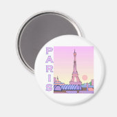 ピンクパリサンセット製品 マグネット (正面/裏面)