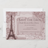 ピンクパリジャンセーブ・ザ・デート案内 セーブザデート (正面)