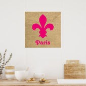 ピンクパリジャンムードフルーアデリス ポスター (キッチン)