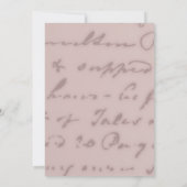 ピンクパリジャン結婚式招待状 招待状 (裏面)