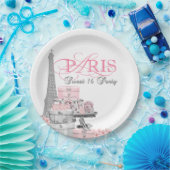 ピンクパリスイート16バースデーパーティー ペーパープレート (パーティー)