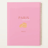 ピンクパリトラベルアートレトロアートデ名門私立校風のコル プランナー手帳 (裏面)