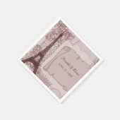 ピンクパリ結婚ス紙ナプキンス スタンダードカクテルナプキン (角)