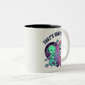 ピンクパンクの愛は以上だ ツートーンマグカップ (正面右)