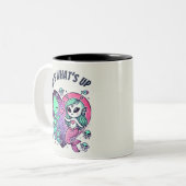 ピンクパンクの愛は以上だ ツートーンマグカップ (正面左)