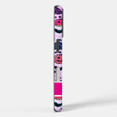 ピンクパンクハロウィーントリックオアトリート名前をカスタムする Case-Mate iPhoneケース (裏面 / 右)