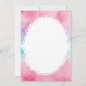 ピンクパンケーキベビーブランチベリーベビーシャワー 招待状 (裏面)