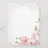 ピンクパンケーキワインブランチバブリーブライダルシャワー 招待状 (裏面)