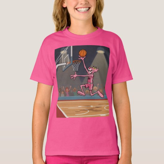 ピンクパンサーと楽しむジャンプ Tシャツ (正面)
