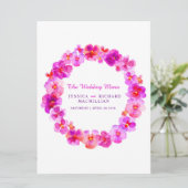 ピンクパンジーの花リース結婚アートのメニュー メニュー (スタンド正面)