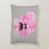 ピンクパンジー枕 アクセントクッション (裏面(縦))