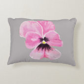 ピンクパンジー枕 アクセントクッション (裏面)