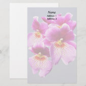 ピンクパンジー結婚ラン製品 便箋 (正面/裏面)