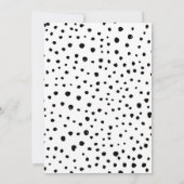 ピンクパンダの誕生日の招待 サンキューカード (裏面)