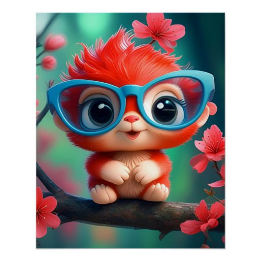 ピンクパンダカートゥーンオンザブランチ ポスター (正面)