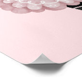 ピンクパンダベアバレリーナ2nd誕生日ポスター ポスター (角)