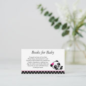 ピンクパンダベアベビーシャワーベビー エンクロージャーカード (スタンド正面)