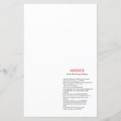 ピンクパンダ赤ちゃんシャワーゲーム (裏面)