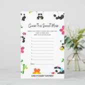 ピンクパンダ赤ちゃんシャワーゲーム (スタンド正面)