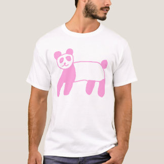 ピンクパンダPink Panda Japanese Katakana Retro Kawaii Gr Tシャツ