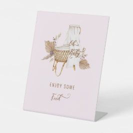 ピンクパンパスグラスオベビーフードII 台座サイン