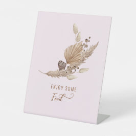 ピンクパンパスグラスオベビーフードII 台座サイン