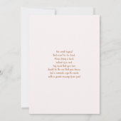 ピンクパンパスグラスガールバニーベビーシャワー 招待状 (裏面)