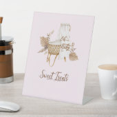 ピンクパンパスグラススイートトリートサインII 台座サイン (インサイチュ)