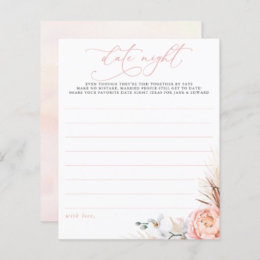 ピンクパンパスグラスフローラデイトナイトアイディア (正面/裏面)