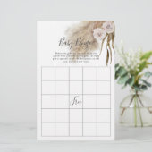 ピンクパンパスグラスベビーシャワービンゴゲーム (スタンド正面)