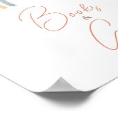 ピンクパンパスグラスボホレインボーブック&ギフト ポスター (角)