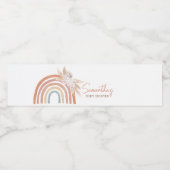 ピンクパンパスグラスボホレインボー ペットボトルラベル (シングルラベル)