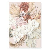 ピンクパンパスドライグラス熱帯ジャングルフローラ テーブルナンバー (裏面)