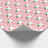 ピンクパンプキンオータムガールファースト誕生日ワン ラッピングペーパー (角)