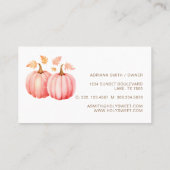 ピンクパンプキンギンガムベーカリー名刺 名刺 (裏面)