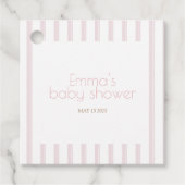 ピンクパンプキンスクエアメッセージカード フェイバータグ (正面)