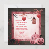 ピンクパンプキンズハローウィンパーティ 招待状 (正面)