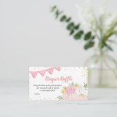 ピンクパンプキントラックおむつラッフルカード エンクロージャーカード (スタンド正面)