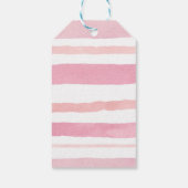 ピンクパンプキントラックフェイク金ゴールドサンキューラベル ギフトタグ (裏面)