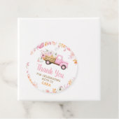 ピンクパンプキントラック秋誕生日ラウンド フェイバータグ (インサイチュ)