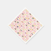 ピンクパンプキンハロウィーン スタンダードカクテルナプキン (角)