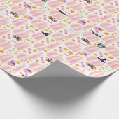 ピンクパンプキンハロウィーン ラッピングペーパー (角)