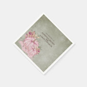 ピンクパンプキンハーベスト – 結婚ズカクテルナプキン スタンダードカクテルナプキン (角)