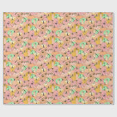 ピンクパンプキンパッチ ラッピングペーパー (フラット)