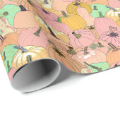 ピンクパンプキンパッチ ラッピングペーパー (ロールコーナー)