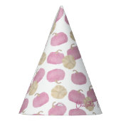 ピンクパンプキンファースト誕生日ハット パーティーハット (左)